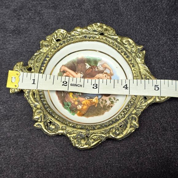 Vintage Children Eating Pie by Bartolome Esteban Murillo Metal Framed Home Decor - Picture 9 of 10